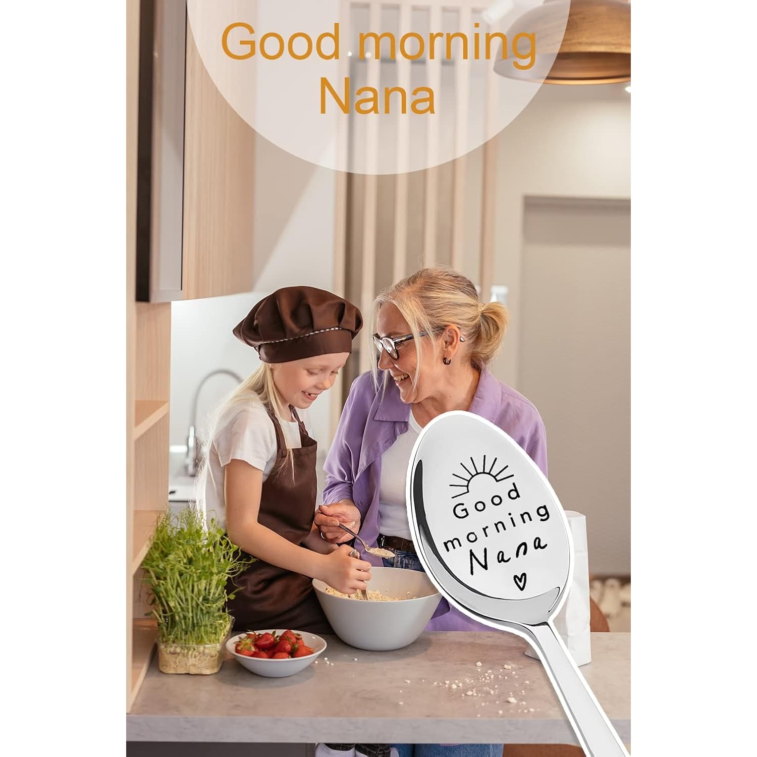 Good Morning Nana Engraved Spoon