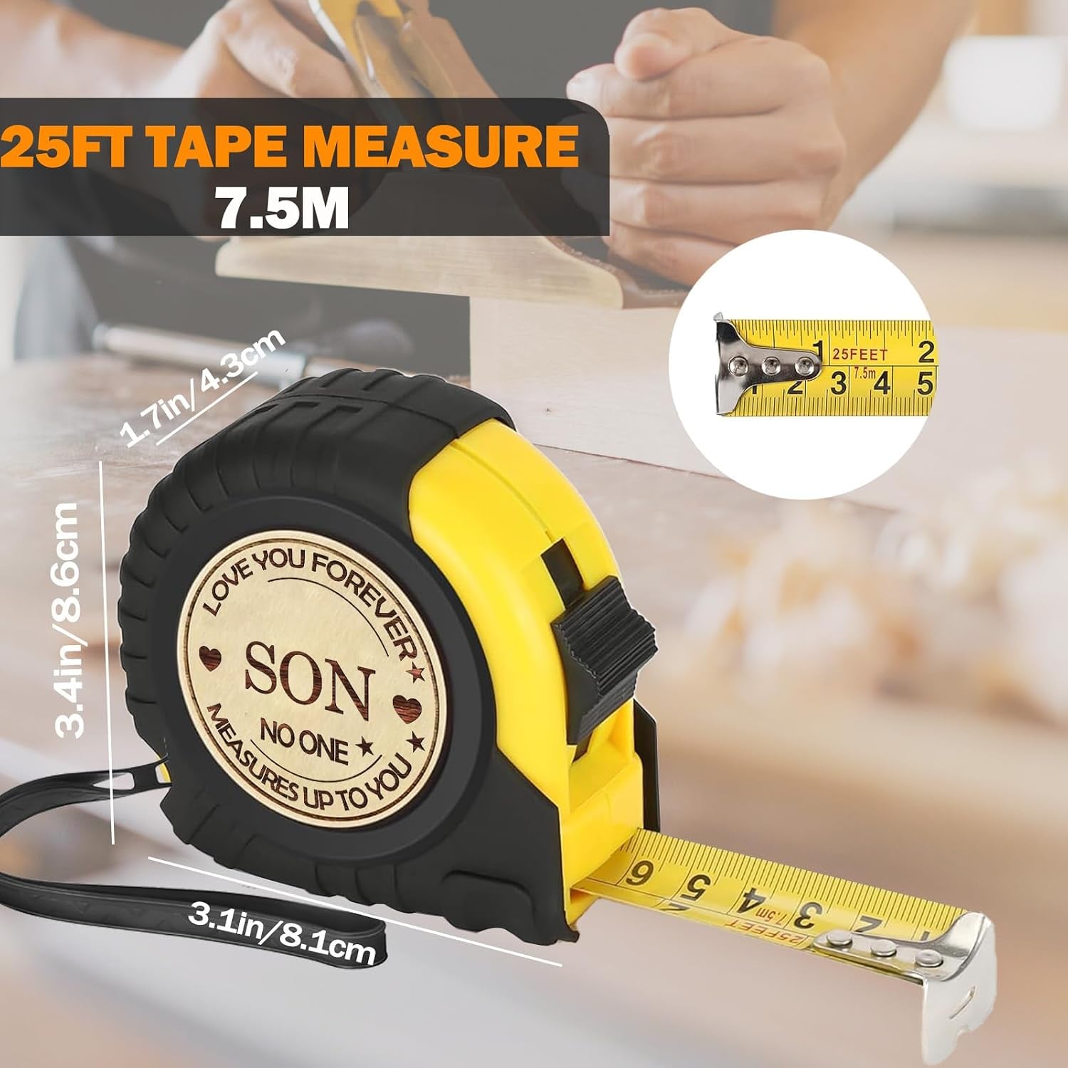 Son Engraved Tape Measure