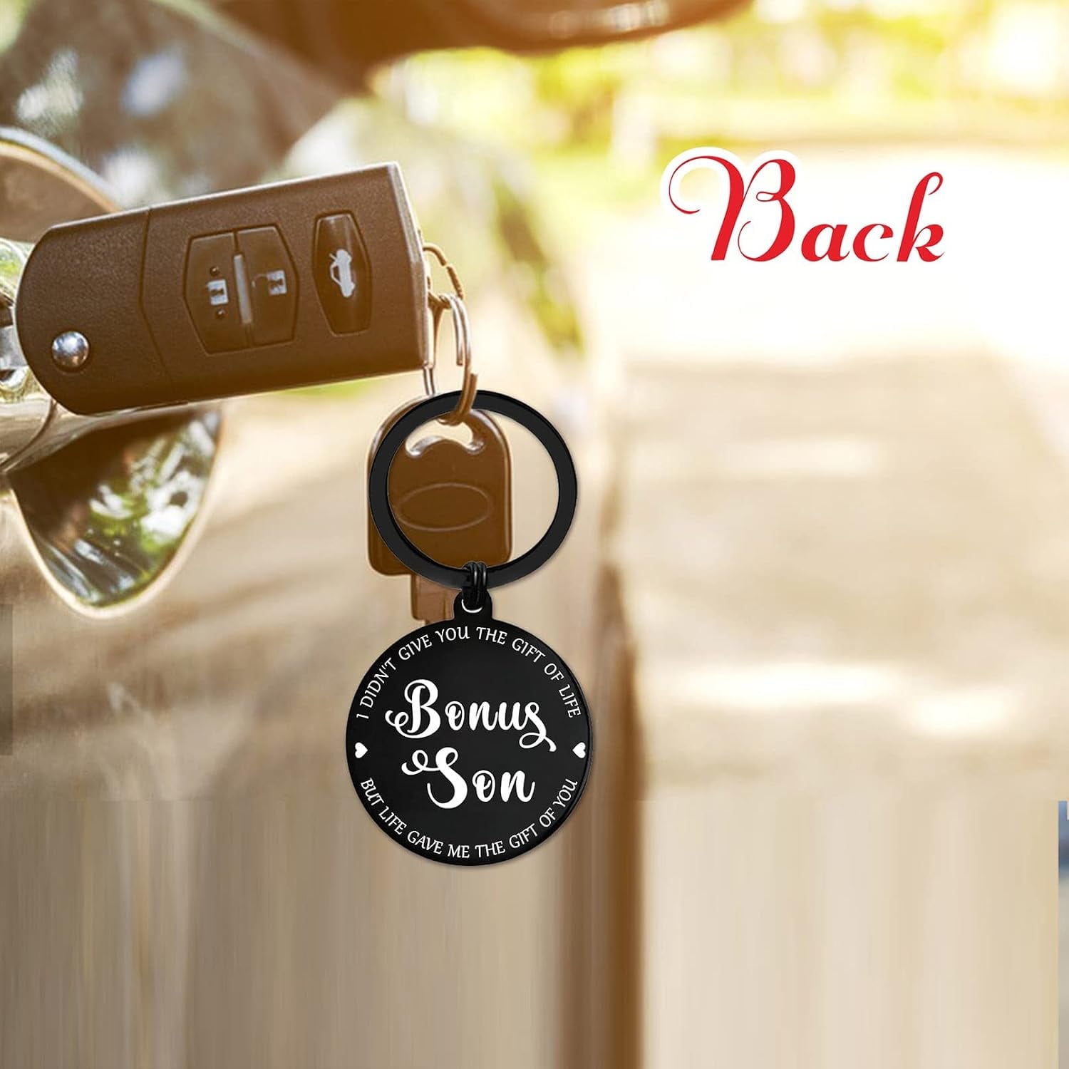 Bonus Son Engraved Keychain