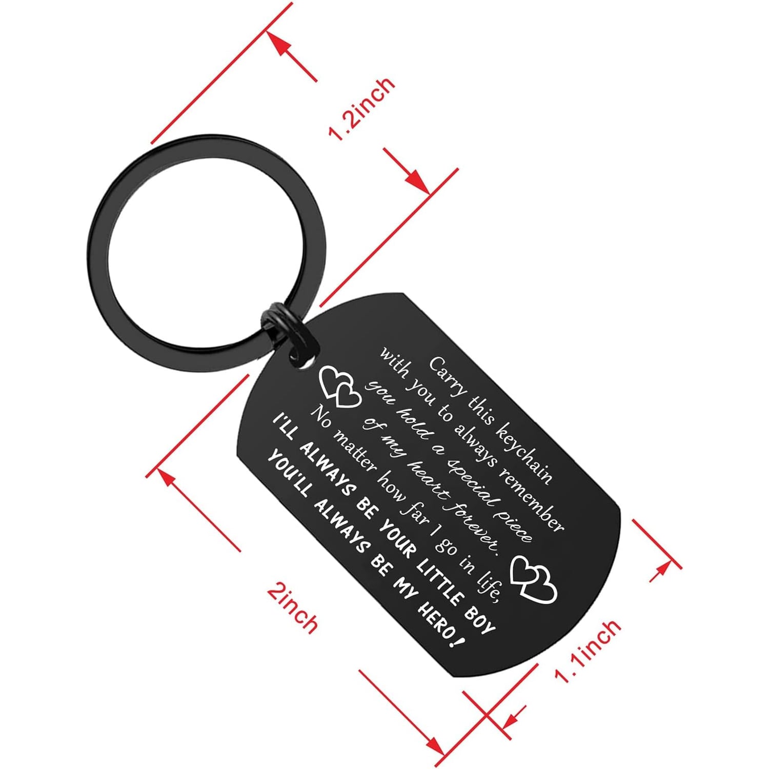 Drive Safe Dad Engraved Keychain From Son