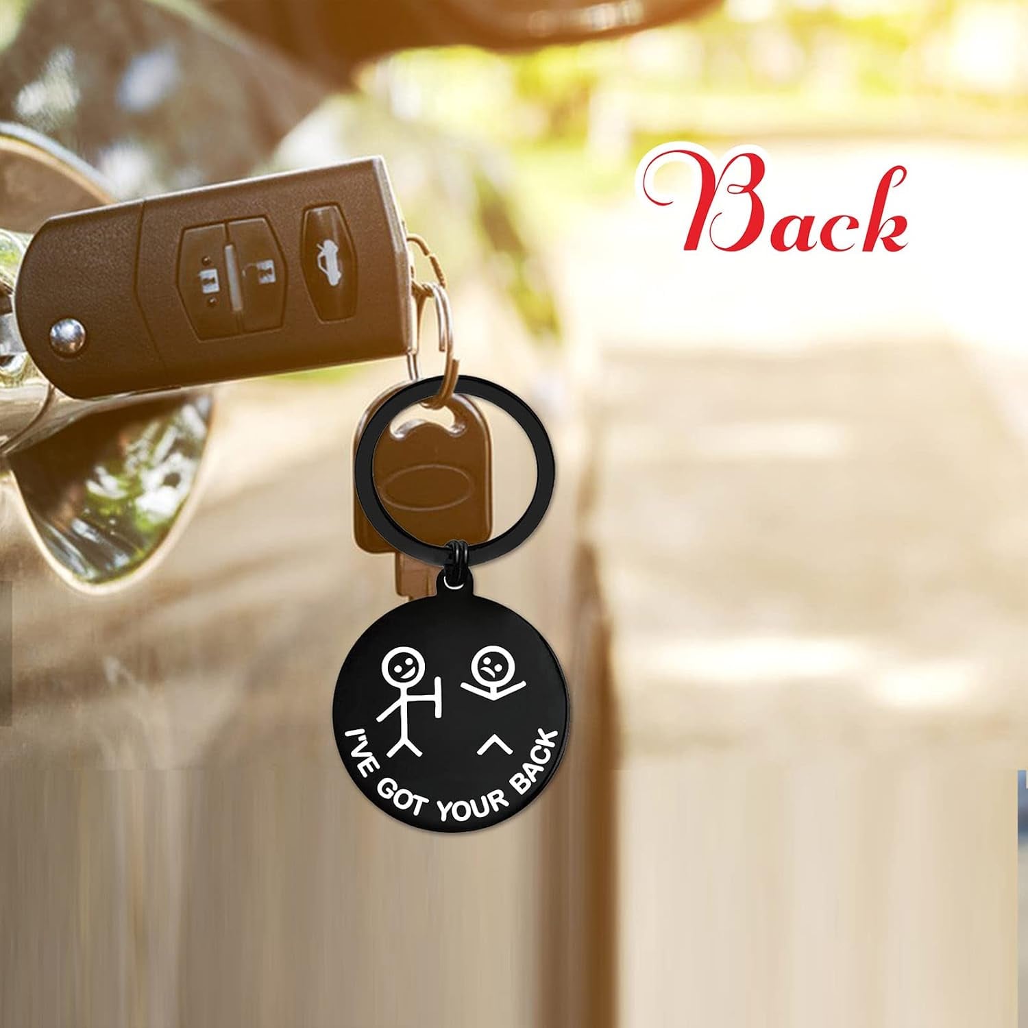 Good Friends Are Like Stars Engraved Keychain