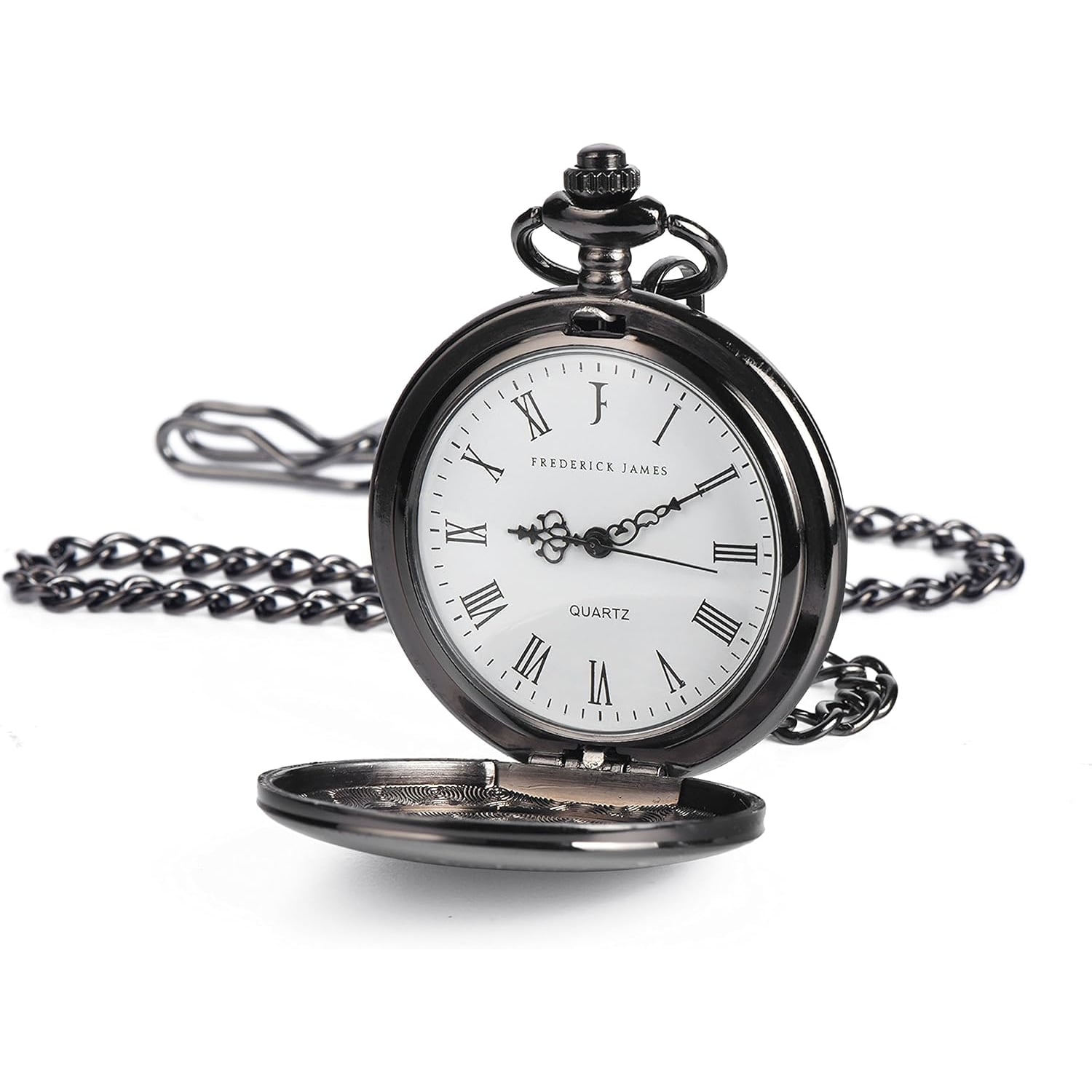 To My Husband Engraved Pocket Watch with Chain and Gift Box