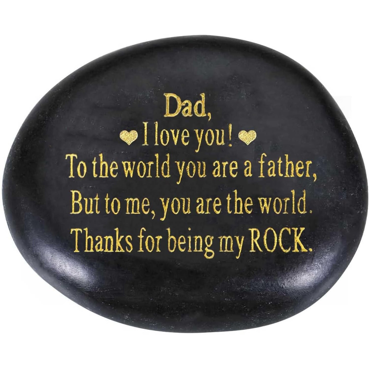 Dad My Rock Engraved Keepsake Stone