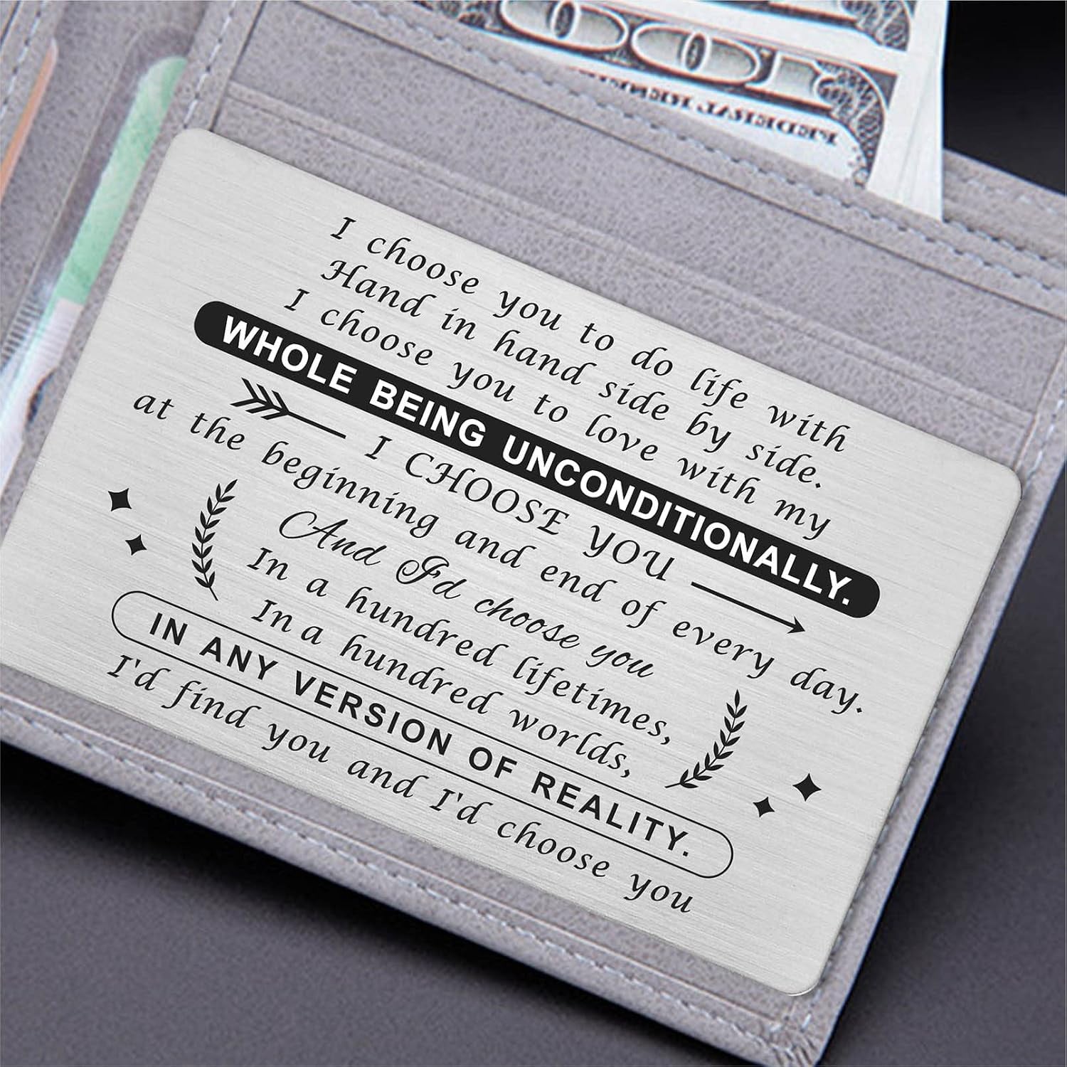 I Choose You Engraved Wallet Card: image 3