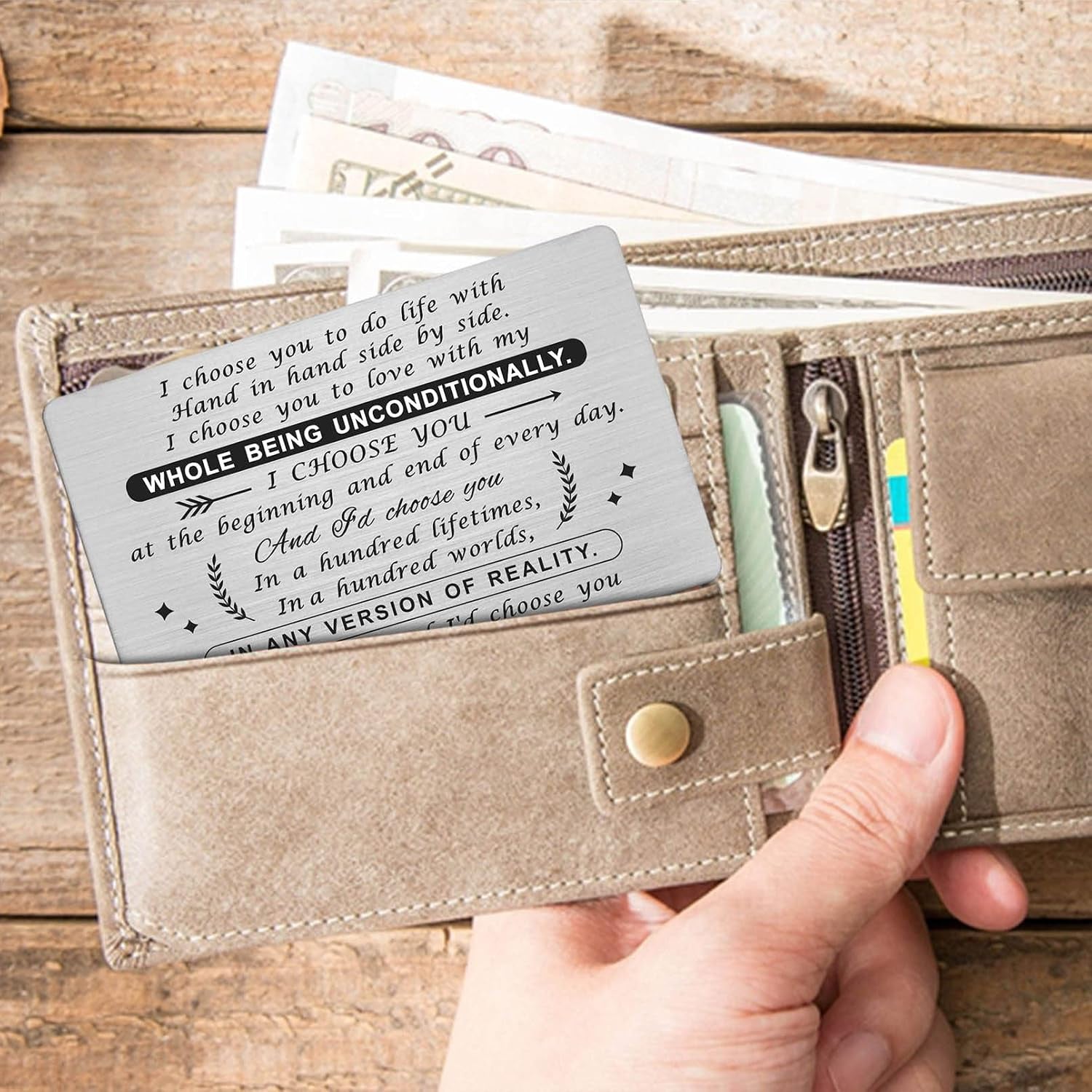 I Choose You Engraved Wallet Card: image 5