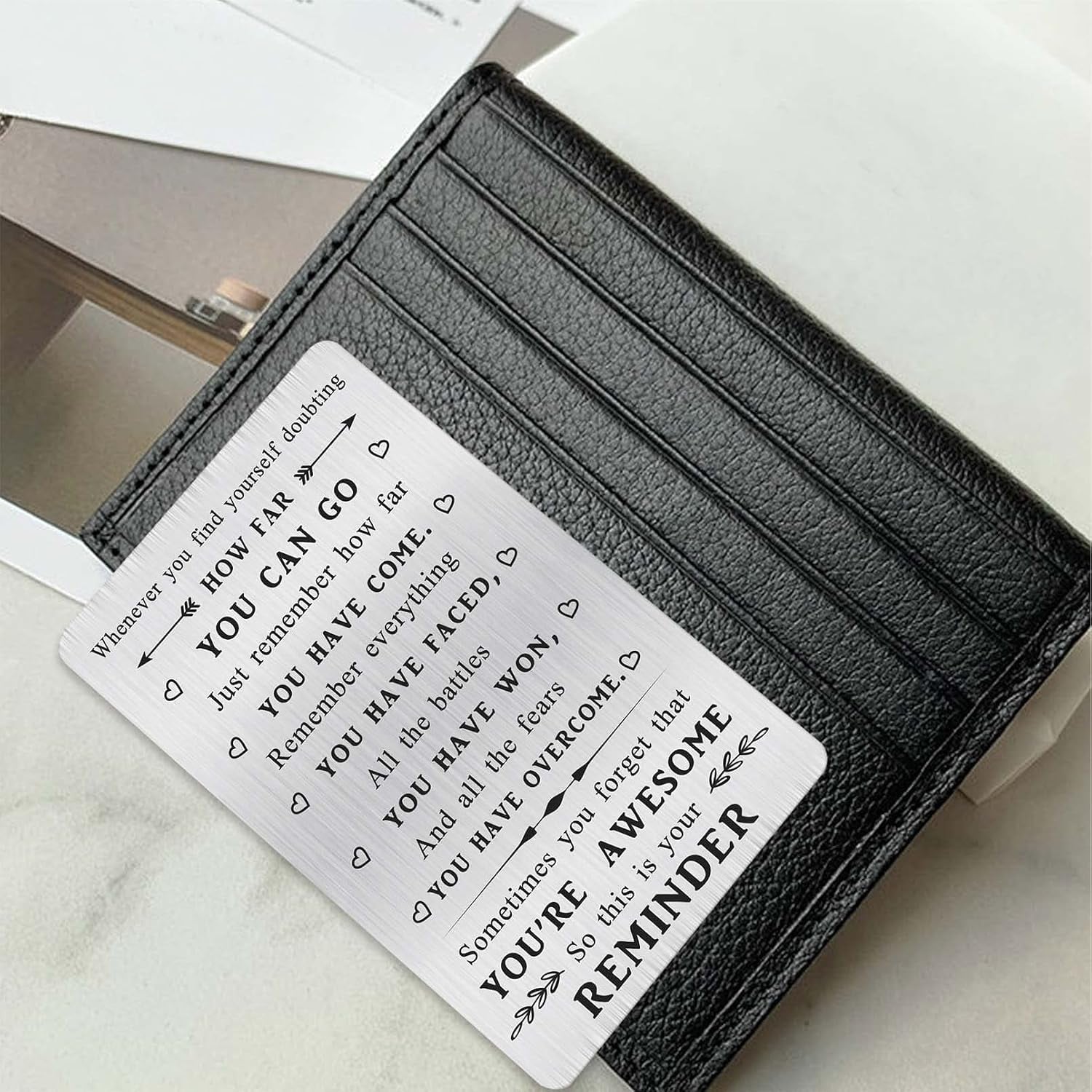 You Are Awesome Engraved Wallet Card: image 3